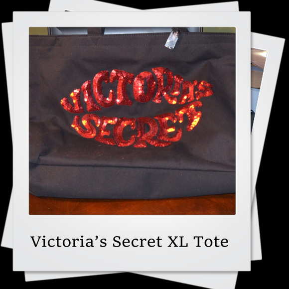 Victoria's Secret Handbags - NWT | VS Sequin Lips XL Tote